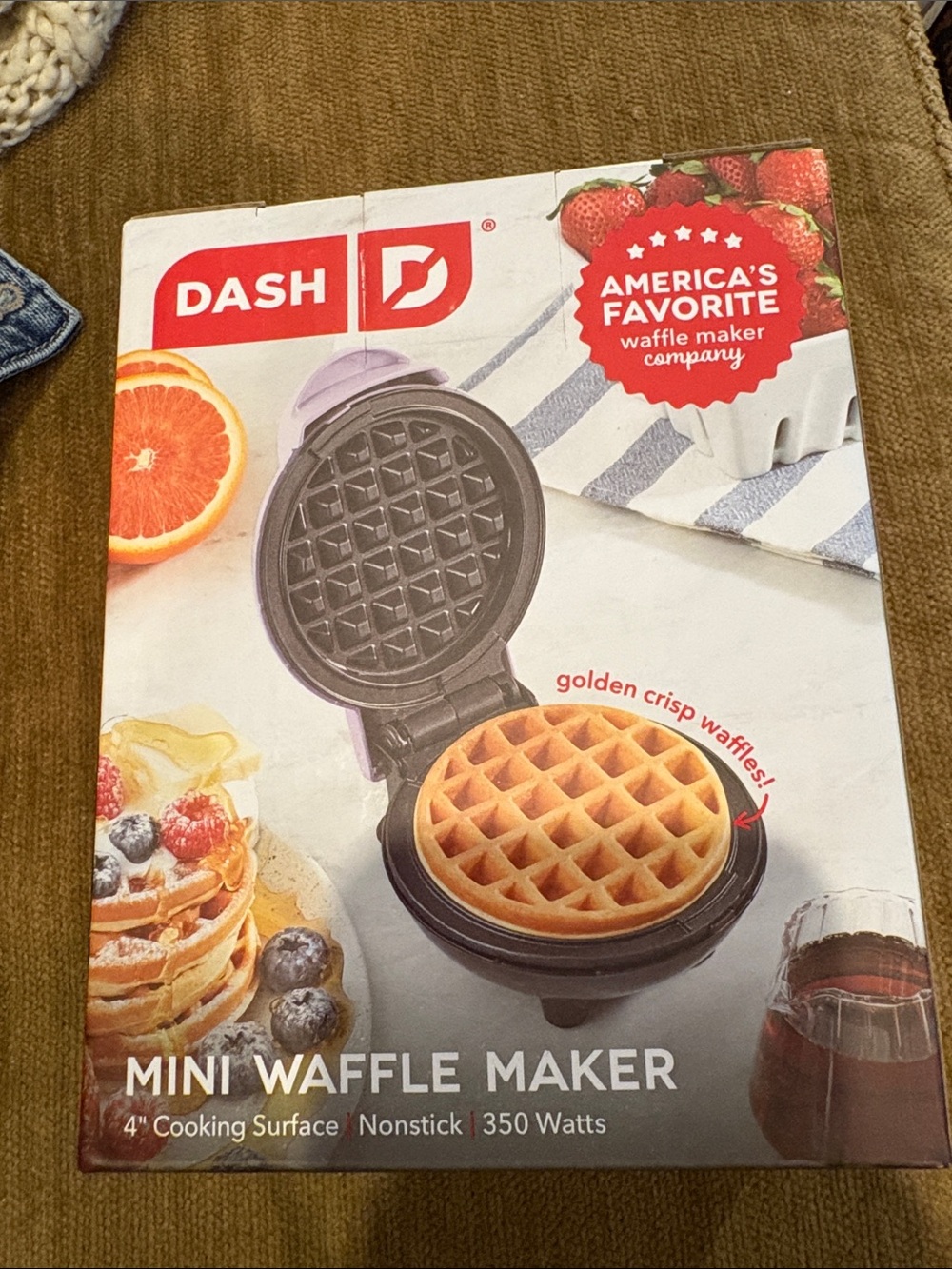 New Dash Mini Waffle Maker - Purple